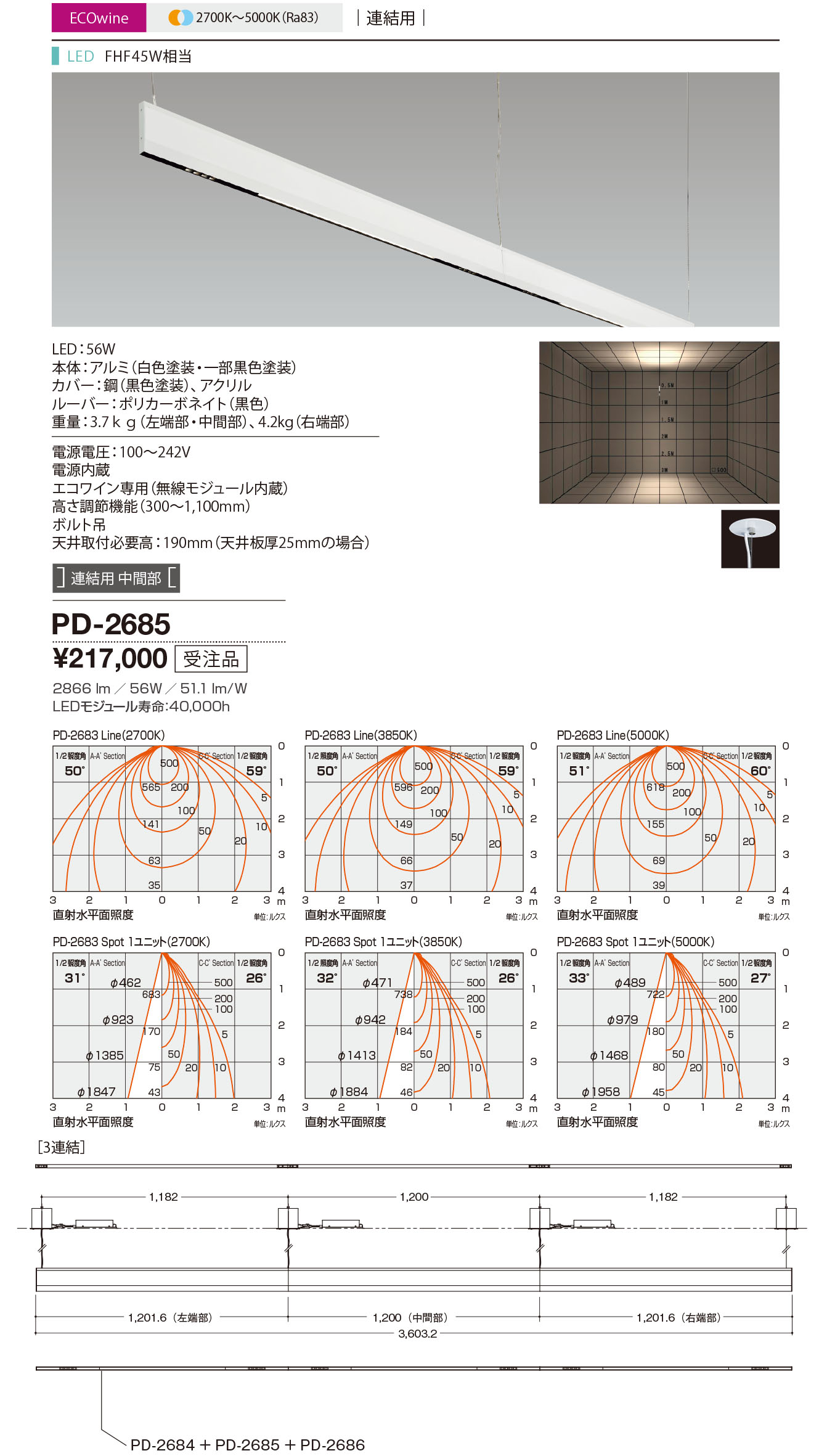 山田照明 山田照明(YAMADA） YLD-9039-N アンビエント LED一体型 昼